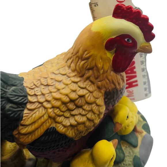 Ceramic Chicken Family-Hen, Rooster, and Chicks 2 piece set - Picture 5 of 5